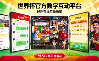 世界杯官方数字互动平台案例展示 - 球迷在线互动场景
